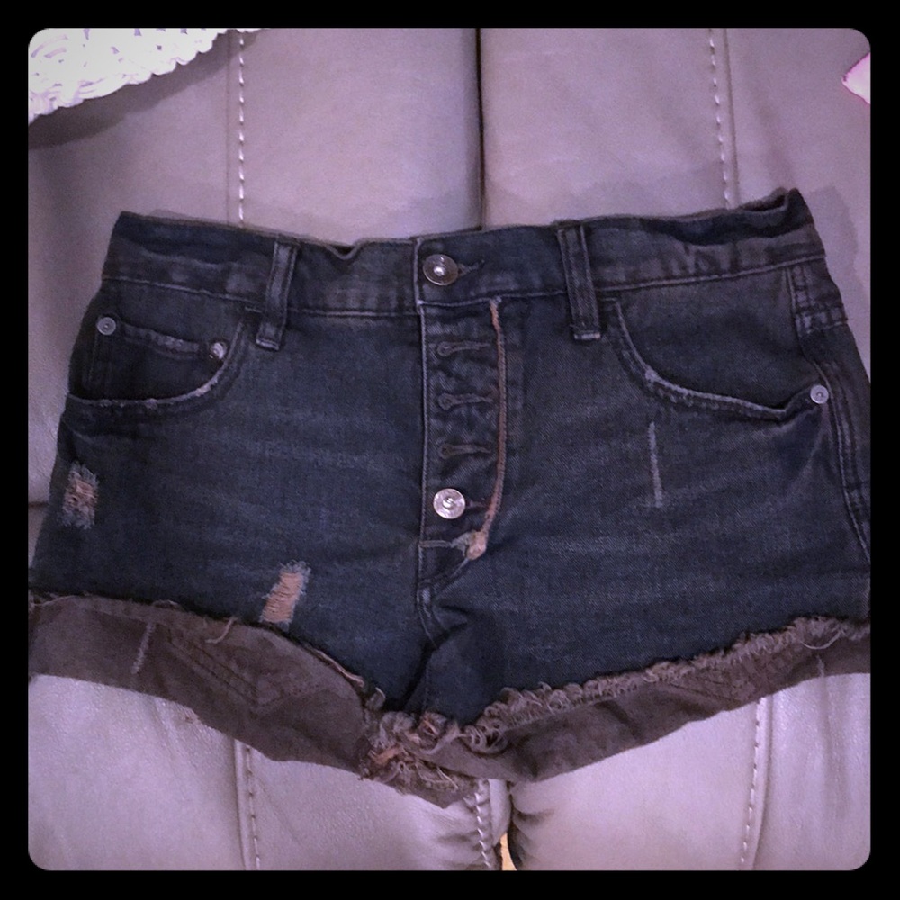 Free people distressed shorts sz 25